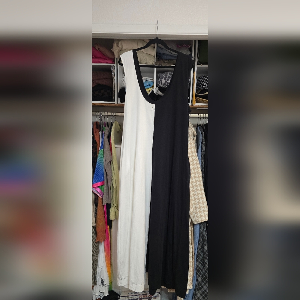 Free People Free est Black and White Maxi Dress - Picture 3 of 4